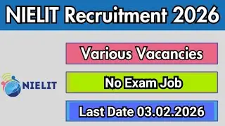 Delhi Sagarpur vacancy/ No Exam / NIELIT / PA Posts / Male Female Job