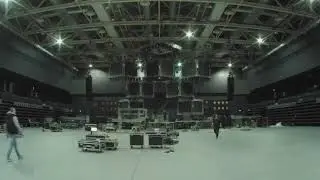 Монтажные работы перед концертом в Falcon Club Arena (Минск, 15.02.2020)