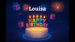 Happy Birthday Louisa 🎂 | Personalized Birthday Song with Name | Custom Birthday Video