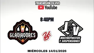 TORNEO ADECUACIÓN 2026 J.&.V VS GLADIADORES