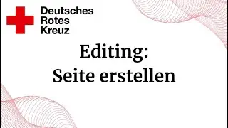 TYPO3 Tutorial: 2.1 Editing Neue Seite