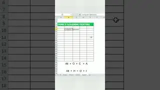 Autofit Column Width - Shortcut key