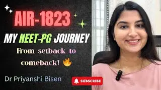 My honest Neet-Pg journey | AIR-1823