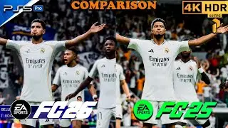 FC 26 vs FC 25 PS5 Comparison 😱 Graphics, Animations & Realism #fc26 #fc25 #comparison #4k #viral