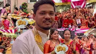या आमच्या सिद्धांत नाखवा च्या लग्नातल्या घाऱ्या खायला । karanja Wedding vlog 