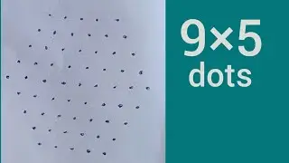 9×5 Easy dots rangoli design | Thai poosam special kolam 🌺 Simple Kolam Designs 🌺 Diya Muggulu