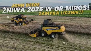 🇵🇱 ŻNIWA 2025 W GR MIROS ✔JOHN DEERE 6215R & 6930 W TRANSPORCIE ✔ 2X NEWHOLAND CX 6.80 & 5.80 W AKCJ