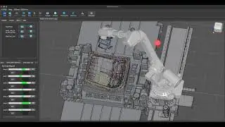 (Robo Dynamics) 레이저 열처리 로봇시뮬레이션 실사용 Laser Heat Treatment Robot Simulation