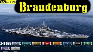 World of Warships Brandenburg Replay - 5 Kills 241.6K DMG(Patch 12.8.0)