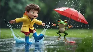Rainy Day Fun Song 🌧️ | Kids Rhyme with Frog & Boy | Splash, Laugh & Learn!