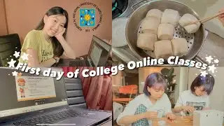 🐯first day of college online classes | ust medtech 💉