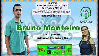 Canal TVi miscelânea cultural entrevistando o empresário de Pescado Bruno Monteiro.