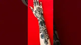 Tried affordable and reuseable mehndi sticker/how to apply mehndi sticker#mehndistencil#viralsticker