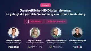 Ganzheitliche HR-Digitalisierung: Perfekte Verzahnung von HR und Ausbildung mit Personio & Talent2Go
