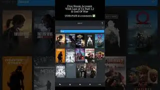 Free Steam Account with Last of us Part 1,2 & God Of War