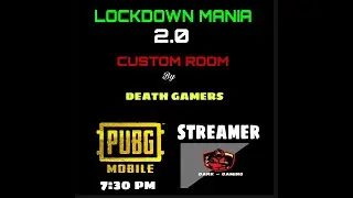 DARK GAMING LIVE | LOCKDOWN MANIA STREAM 2.0| DEATH GAMERS