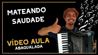 V&Iacute;DEO AULA solo/introdu&ccedil;&atilde;o da M&uacute;sica MATEANDO SAUDADE na GAITA (acordeon/sanfona), forma SUPER FACIL