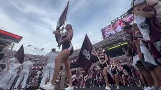 Texas A&M football team takes the field vs. UTSA