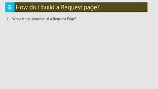 Dynamics NAV 6-1 What is the purpose of a Request Page?