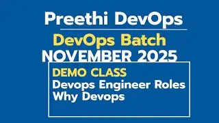 DEVOPS  - NOVEMBER 2025 Batch DEMO VIDEO 23rd November - DEVOPS Introduction