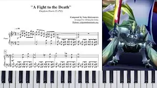 Kingdom Hearts II - A Fight to the Death | Piano 🎹 (Sheet Music)