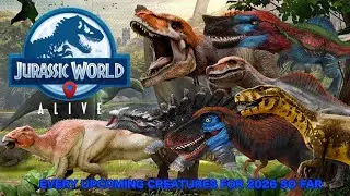 Every Upcoming Creatures For 2026 So Far - Jurassic World Alive