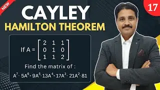 CAYLEY HAMILTON THEOREM SOLVED PROBLEM 17 IN HINDI LECTURE 18 | UNIT : MATRICES @TIKLE'S ACADEMY