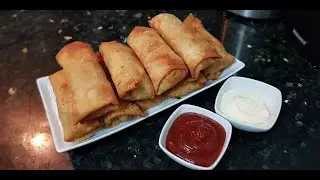 CHICKEN POTATO SPRING ROLLS ( Ramzan Iftar Special ) RECIPE by FATIMA KITCHEN ✔✔