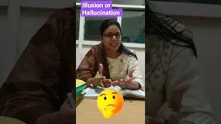 #illusion #hallucination#explanation in #hindi #psychology #shorts