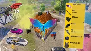 NEW REAL BEST LOOT GAMEPLAY😱 x4 FLARE GUN🔥 PUBG Mobile - BGMI