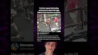 Sentadilla perfecta con barra de seguridad cuando sus piernas fallaron en la posici&oacute;n inferior