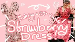 Strawberry Dress but make it 50s! Lirika Matoshi Inspired Strawberry Dress