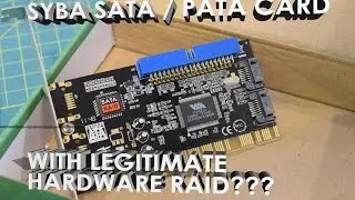 Распаковка, обзор и тестирование контроллера Syba SATA + PATA PCI RAID (SD-VIA-1A2S)