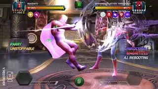 Mcoc 6 star r2 Magneto chapter 7.3.3 final boss fight - Stark Spidey 17 hits K.O.