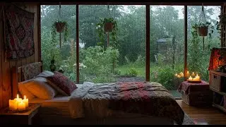 Steady Rainfall & Distant Thunder for Sleep, Meditation & Study | Relaxing White Noise Sound 1
