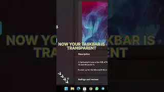 MAKE YOUR TASKBAR TRANSPARENT #technology #tech #tools #feature