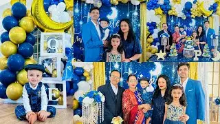 🎈🎂PRAYANSH'S 1st BIRTHDAY CELEBRATION🥳Twinkle Twinkle Little StarTheme Decor🌟DIY Birthday Decor@Home