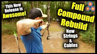 Full Compound Bow Setup | New Strings, Cables, Timing, Peep, Paper Tune