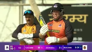 Richard Levi 71 runs vs Chandigarh Champs| 10th Match - Chandigarh Champs vs Nagpur Ninjas