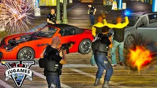 14 JUILLET SOUS HAUTE TENSION AVEC LE PSIG [GTA 5 LSPDFR]