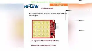 Latest Products You Must Know!&nbsp;Free Shipping 24G liquid level detection radar sensor module LD241