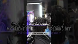 Watch Me Work | My Client Cut Her Sisterlocks Off | Over 500 is NOT Worth It #sisterlocks #locs