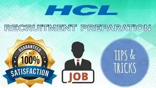 HCL | TIPS & SUGGESTIONS FOR RECRUITMENT DRIVE || LAST MINUTE PREPARATION STRATEGY