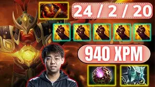 🔥 SOMNUS Ember Spirit With 24 KILLS 🔥 Magic Build Refresher Orb - Dota 2