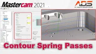 Mastercam Indonesia | Tutorial Mastercam, spring passes untuk hasil finishing yang lebih presisi