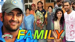Mahendra Singh Dhoni Family With Parents, Wife, Daughter, Brother, Sister & Girlfriend
