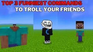 Top 3 Funniest Commands to Troll your Friends (MCPE)