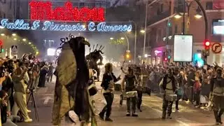Valencia. Las Fallas-2023. Cabalgata del Fuego. Fire Cavalcade. Валенсия. Кавалькада огня
