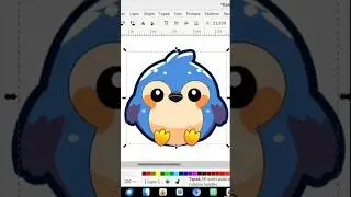 Membuat Pinguin Chibi Imut Dengan Inkscape #tutorial #design #caramembuatvector #logo #viral