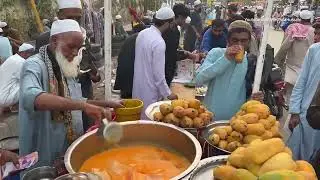 Hardworking old Man Making mango juce/ice Mango milk shake/ street food #food